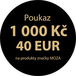 PROMO Poukaz 1 000 Kč/40 EUR na značku Moza
