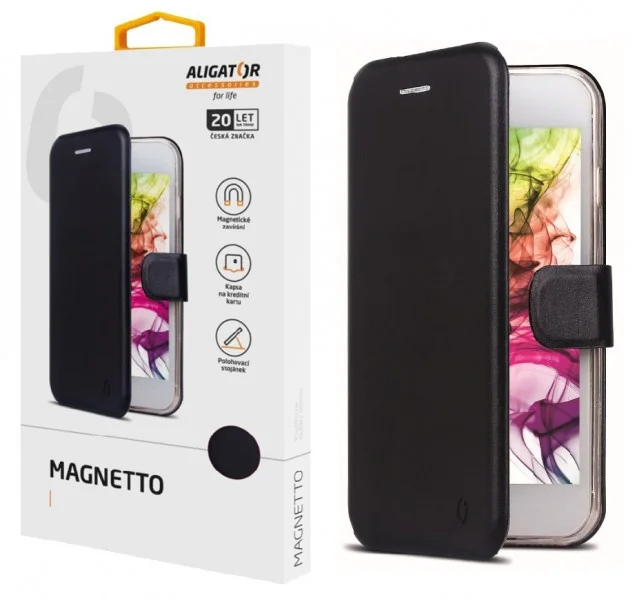 Puzdro ALIGATOR Magnetto Samsung Galaxy A15 4G/5G/LTE, čierne