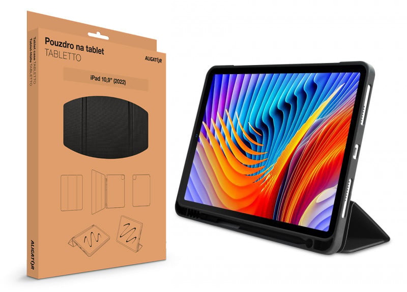 Puzdro ALIGATOR TABLETTO pre iPad 11" (2024), čierne