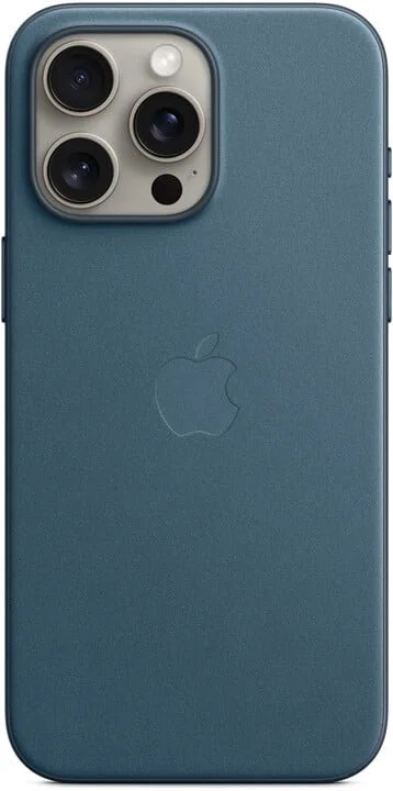 Puzdro Apple iPhone 15 Pro Max FineWoven s MagSafe - Tichomorská modrá