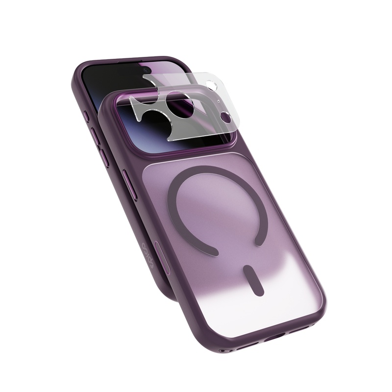 Puzdro Epico HeroMatte Pro Mag+ pre iPhone 17 Pro Max/18 Pro Max, kompatibilné s Qi2 a MagSafe – tmavo fialová