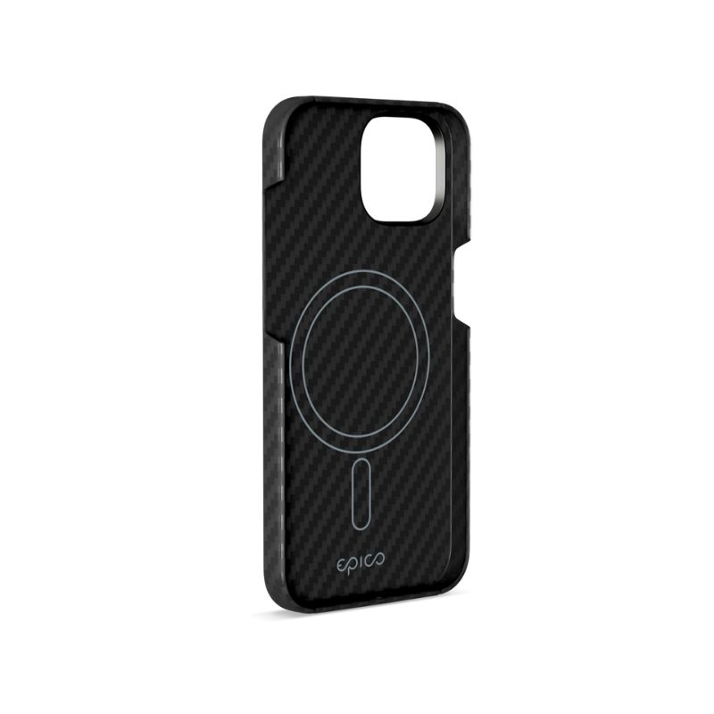 Puzdro Epico Mag+ Carbon pre iPhone 16 Plus - čierne
