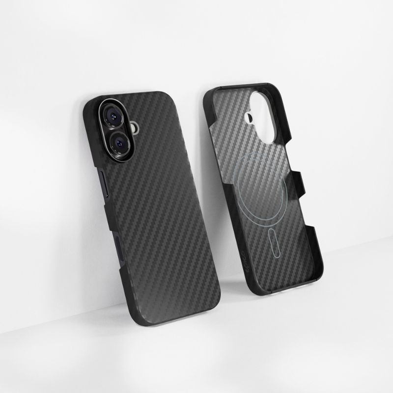 Puzdro Epico Mag+ Carbon pre iPhone 16 Plus - čierne