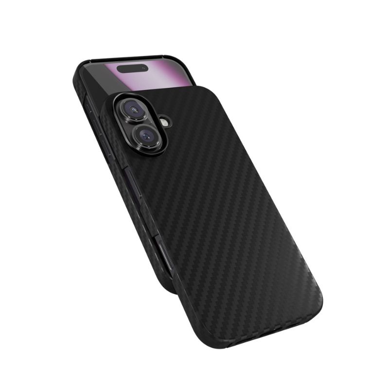 Puzdro Epico Mag+ Carbon pre iPhone 16 Plus - čierne