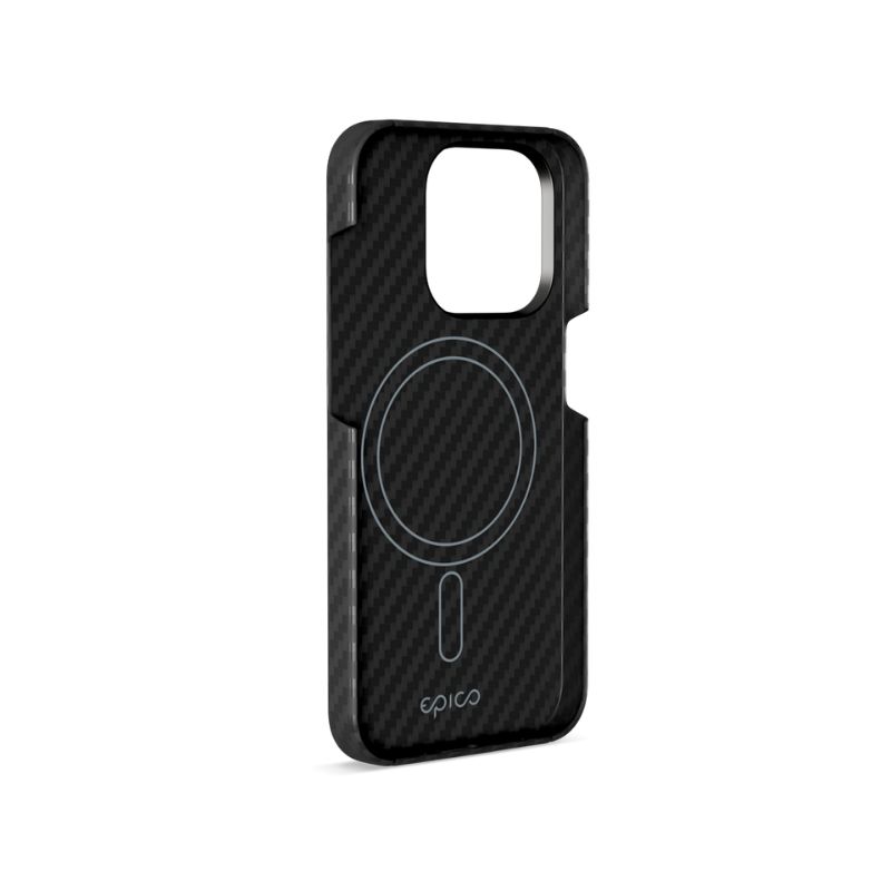 Puzdro Epico Mag+ Carbon pre iPhone 16 Pro - čierne
