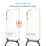 Puzdro FIXED Pure Neck s čiernou šnúrkou pre Samsung Galaxy A26 5G