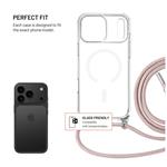 Puzdro MagPure na krk s ružovou šnúrkou pre Apple iPhone 17 Pro Max