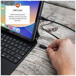 Puzdro s bezdrôtovou klávesnicou FIXED Typee pre Apple iPad Pro 11" (2018-2022)/iPad Air (2020-2025), CZ, čierne