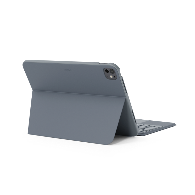 Puzdro s podsvietenou klávesnicou Epico pre Apple iPad Pro 11" (M4) - ČIERNE - sivé