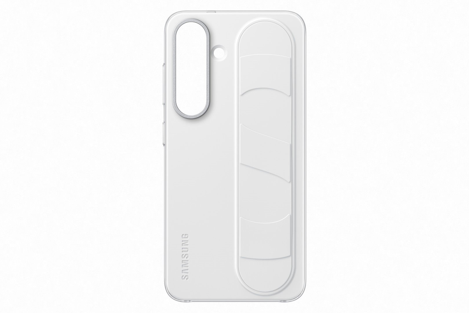 Puzdro Samsung Standing Grip pre Galaxy S25 biele