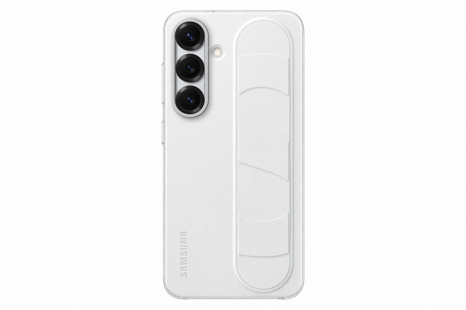 Puzdro Samsung Standing Grip pre Galaxy S25 biele