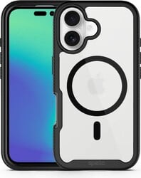 Puzdro Spello Rugged Mag+ pre iPhone 16 – čierne