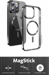 Puzdro Swissten Clear Jelly MagStick pre Apple iPhone 15, čierne