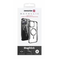 Puzdro Swissten Clear Jelly MagStick pre iPhone 17e / 16e, čierne