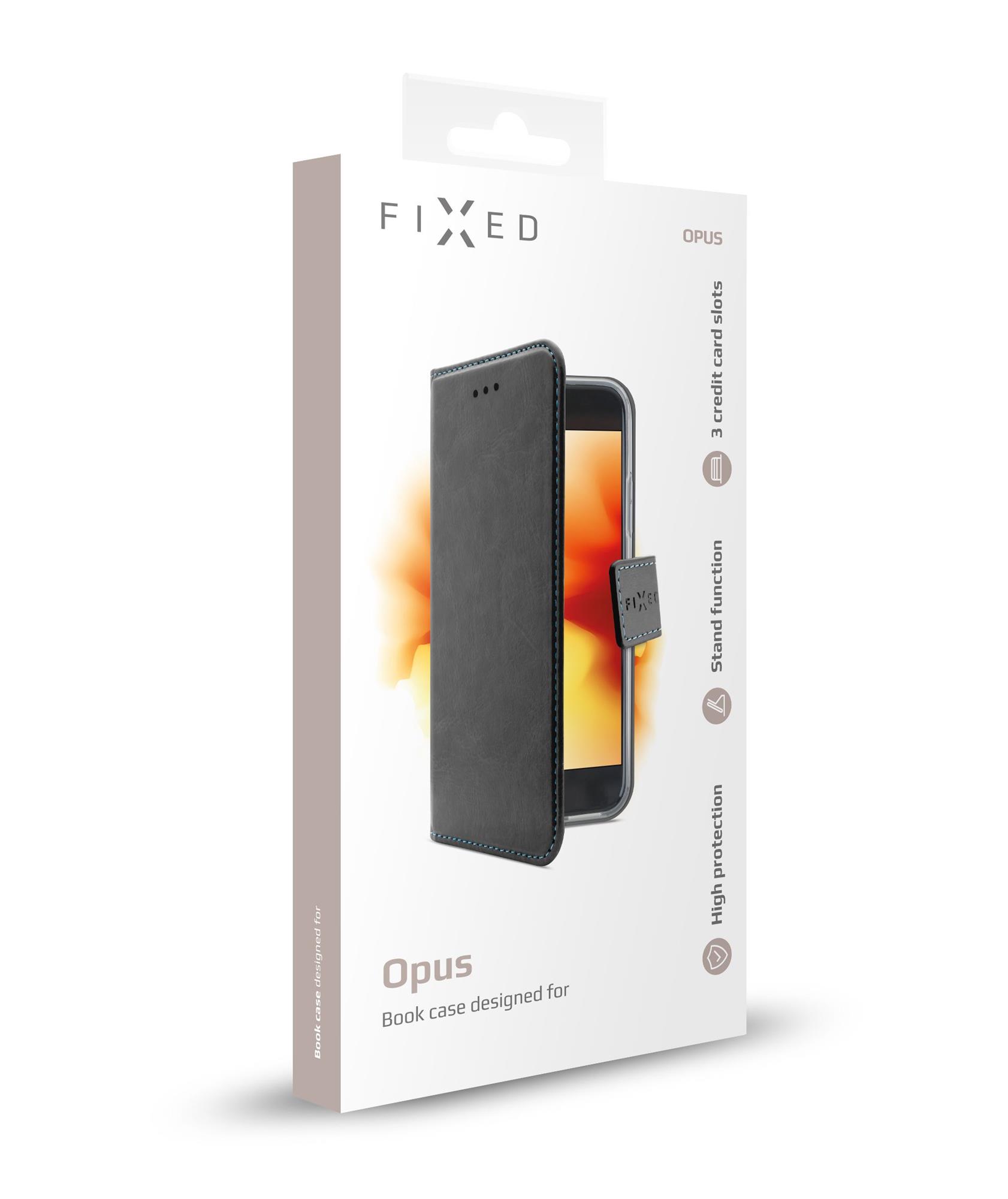 Puzdro typu kniha FIXED Opus pre Apple iPhone XR, čierne