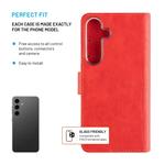 Puzdro typu kniha FIXED Opus pre Samsung Galaxy S25, červené