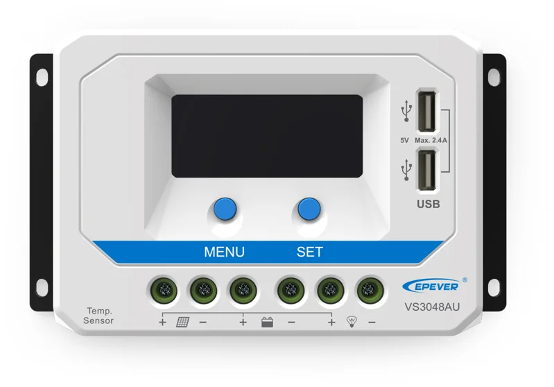 PWM solárny regulátor EPever 20A 12/24V s LCD displejom série VS