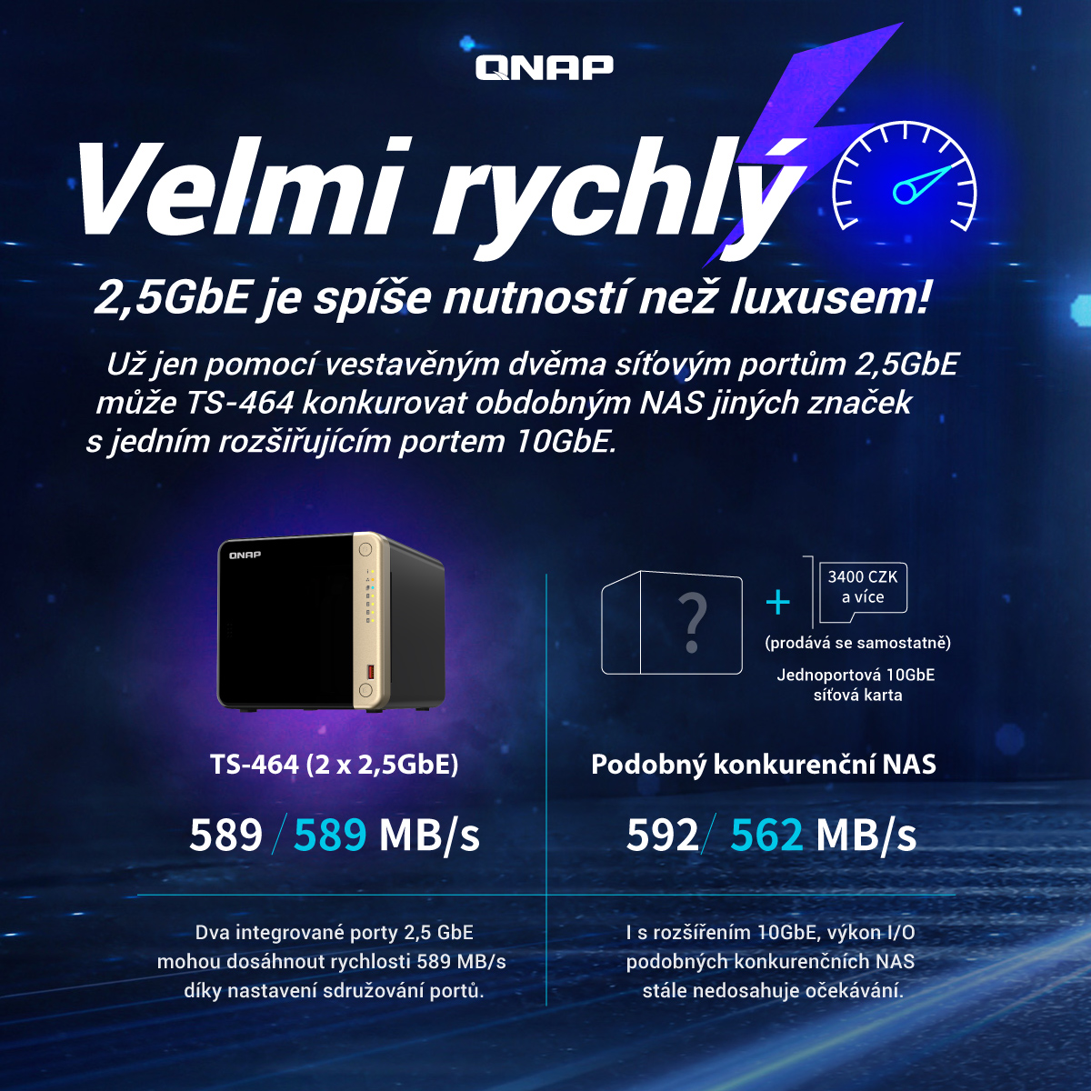 QNAP TS-464-8G 8GB RAM, HDMI 4K
