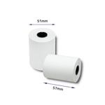 Qoltec papierová rolka - termopapier Š57/N30/D17, bez BPA