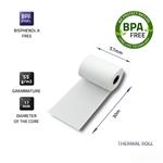 Qoltec papírový kotouček - termopapír Š57/N30/D17, bez BPA