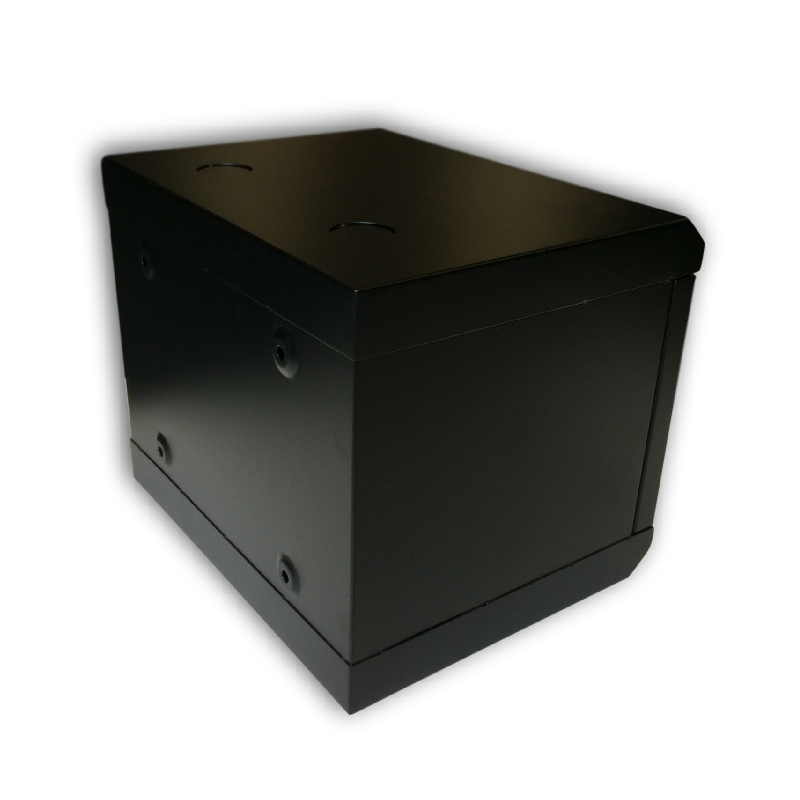 RACK DATACOM 10" nástenný rack 6U/280 mm (sklo) čierny