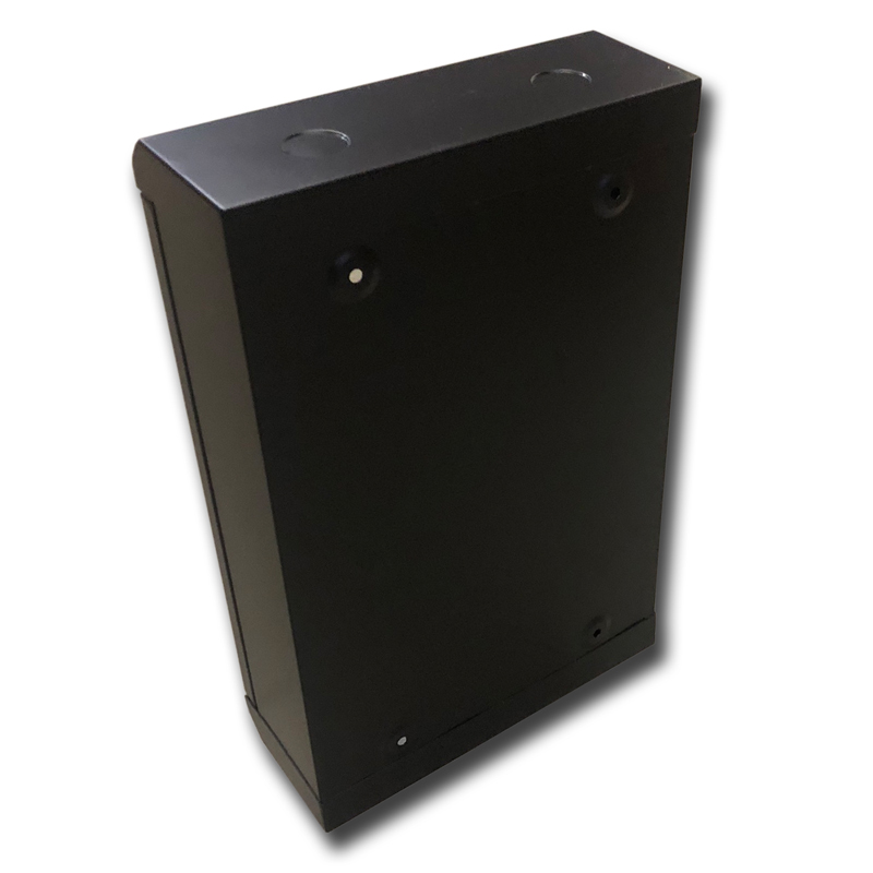 RACK DATACOM 10" nástěnný rozvaděč 12U/140 mm (sklo) černý