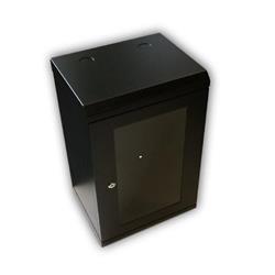 RACK DATACOM 10" nástěnný rozvaděč 12U/280 mm (sklo) černý