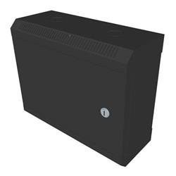 RACK DATACOM 10" nástěnný rozvaděč 6U/140 mm (plech) černý