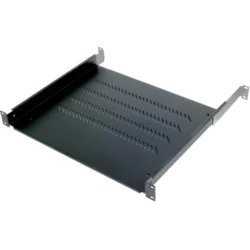 RACK Polička s perforací 1U/450mm