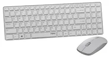 Rapoo 9300P White, bezdrátová combo sada