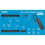 Rapoo UCM-2004 Multiportový adaptér USB-C 8 v 1