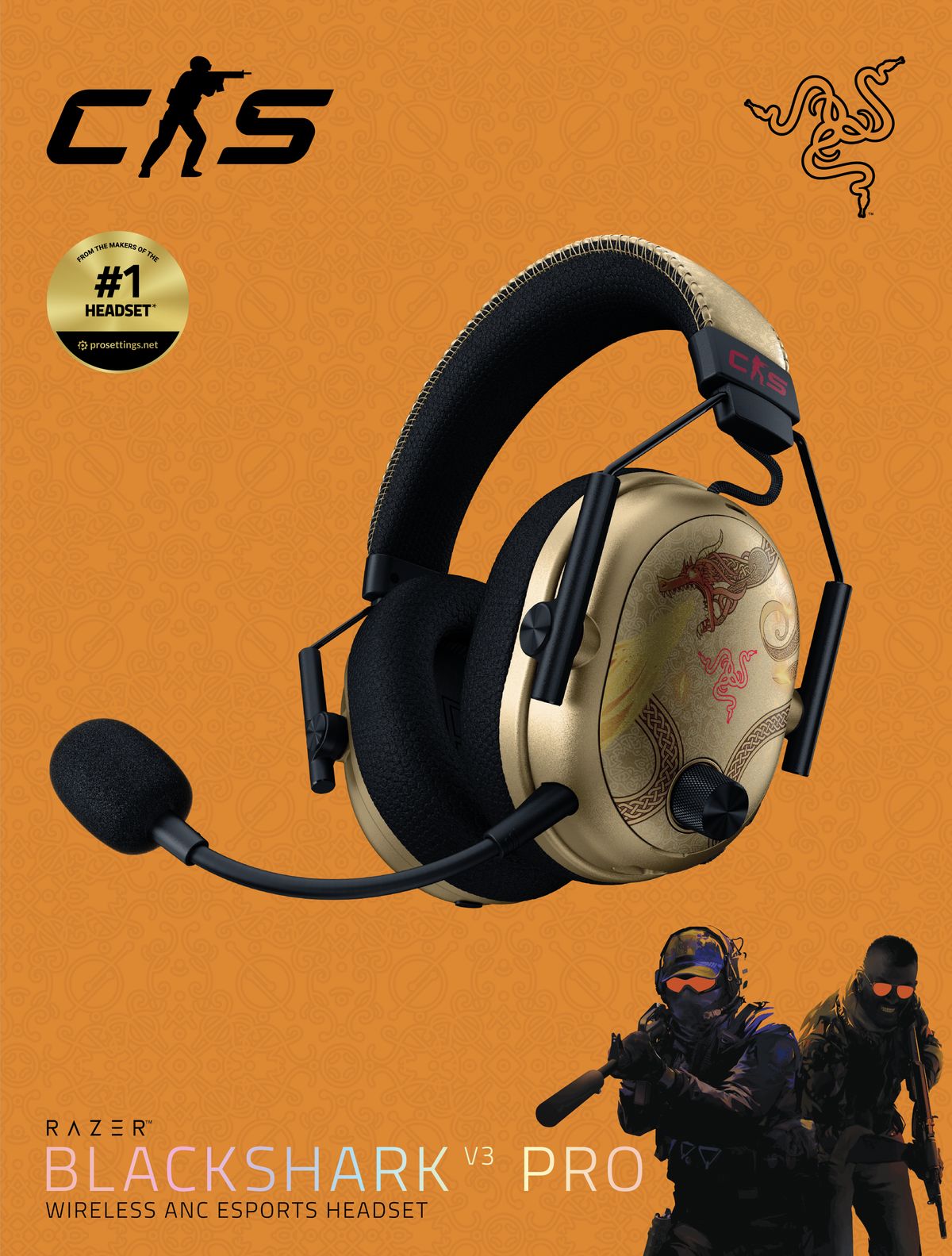 Razer Blackshark V3 Pro - Counter-Strike 2 Ed.