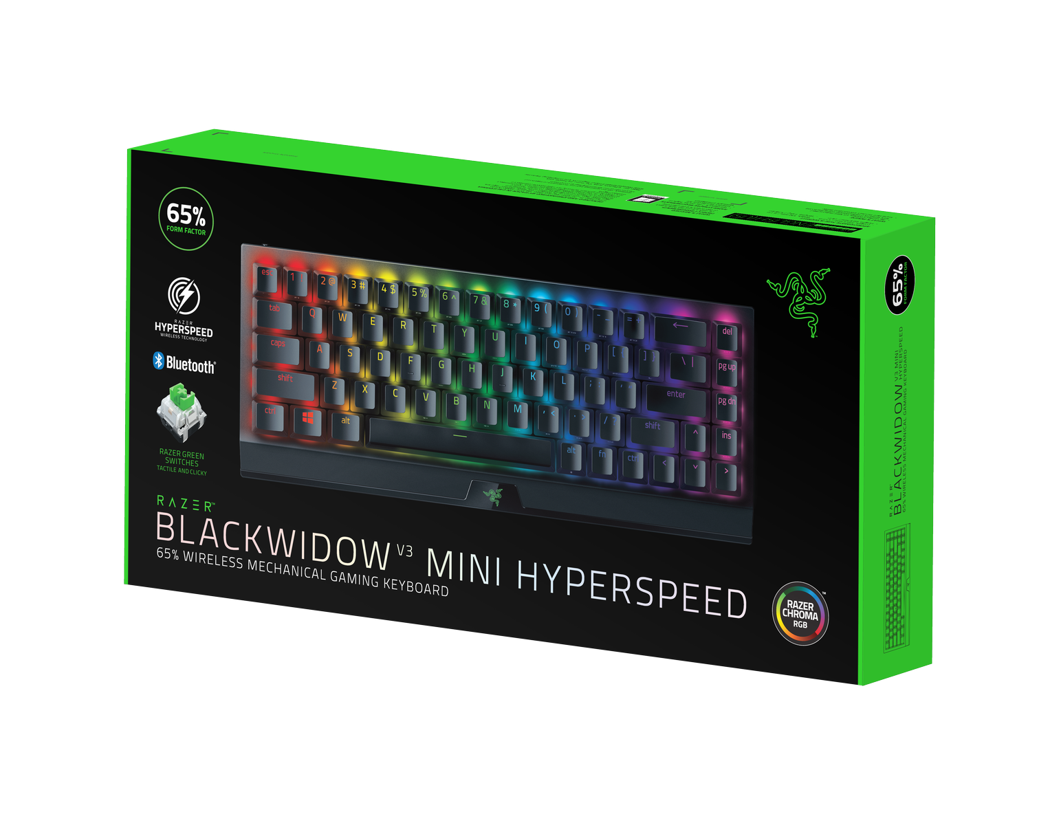 Razer BlackWidow V3 Mini HyperSpeed (zelené spínače), USA