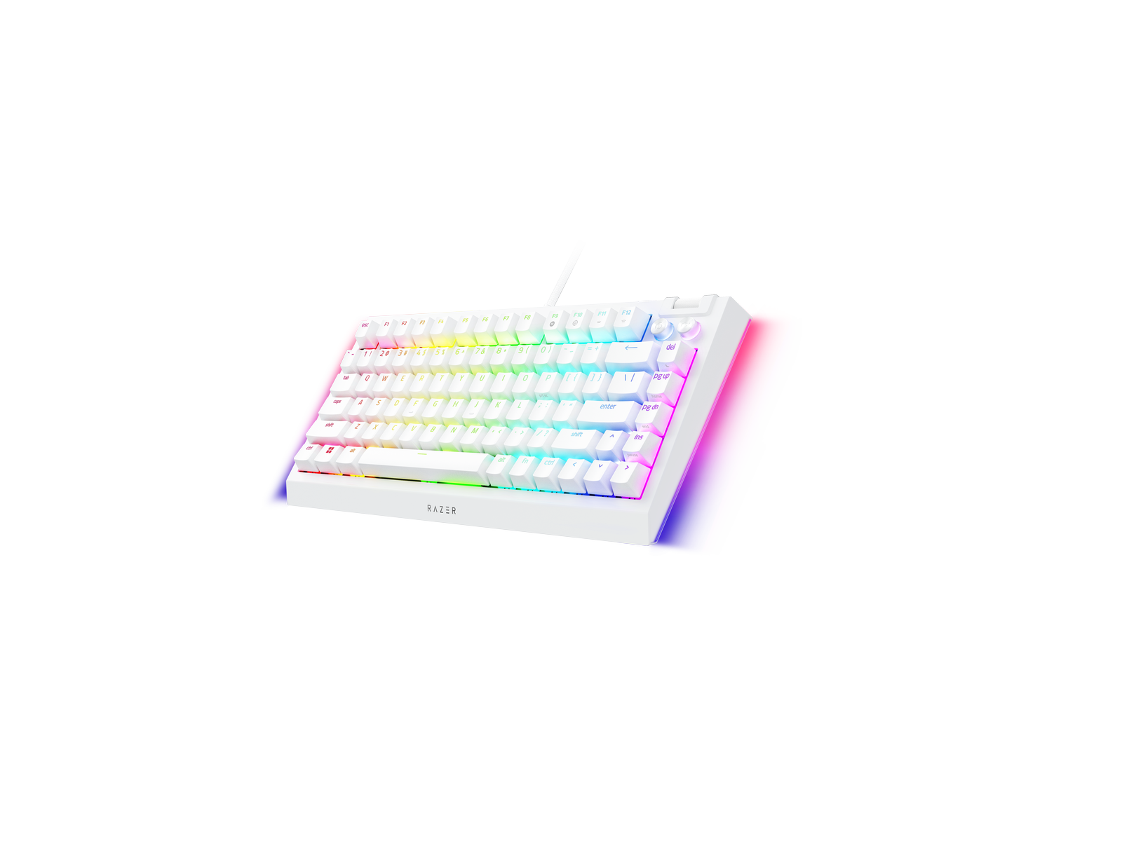 Razer BlackWidow V4 75% White Ed., US