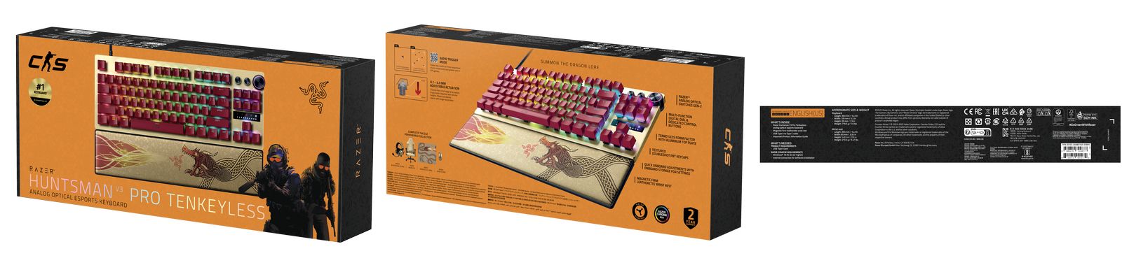 Razer Huntsman V3 Pro Tenkeyless - US Layout - Counter-Strike 2 Ed.