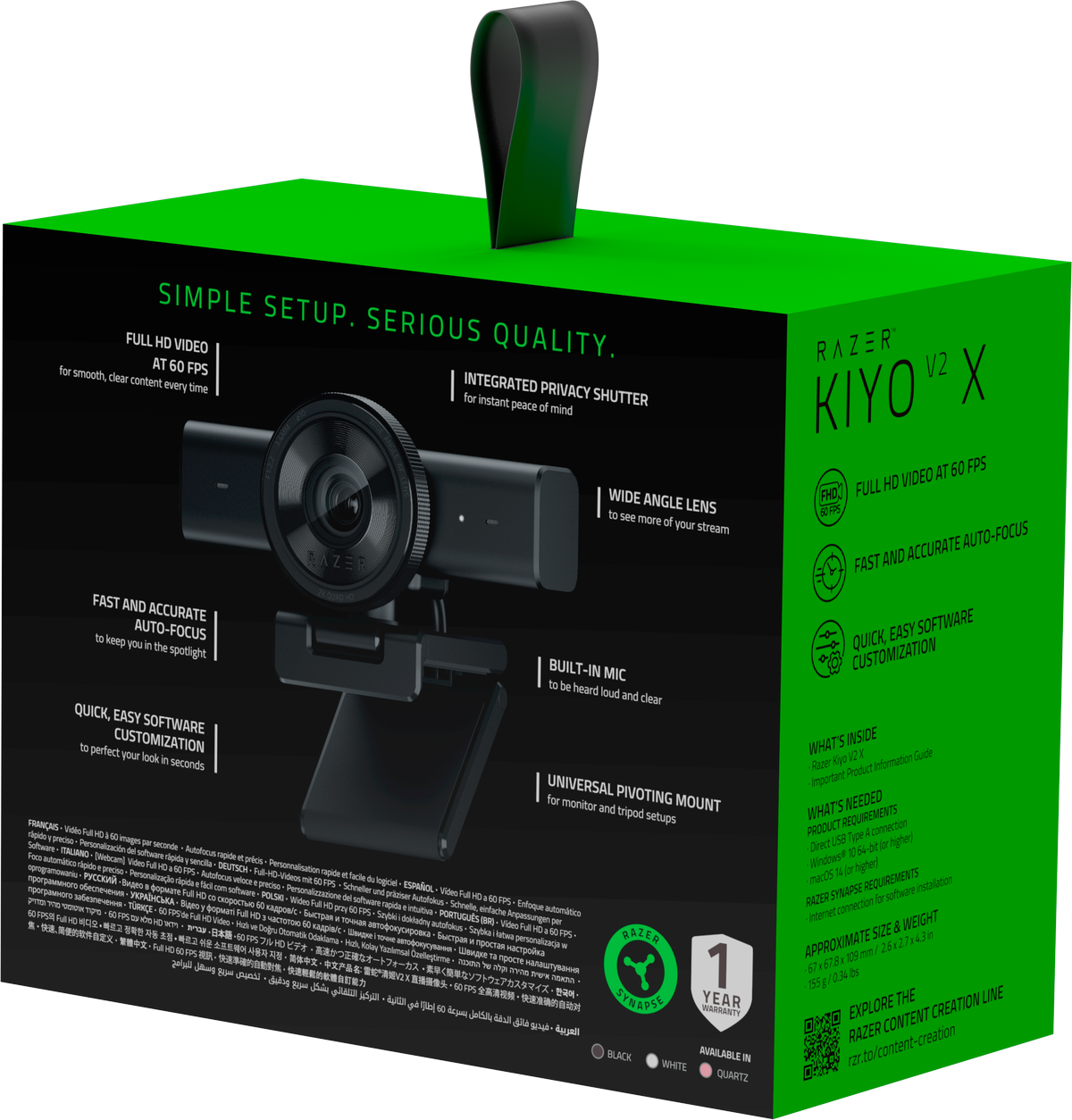 Razer Kiyo V2 X - Black