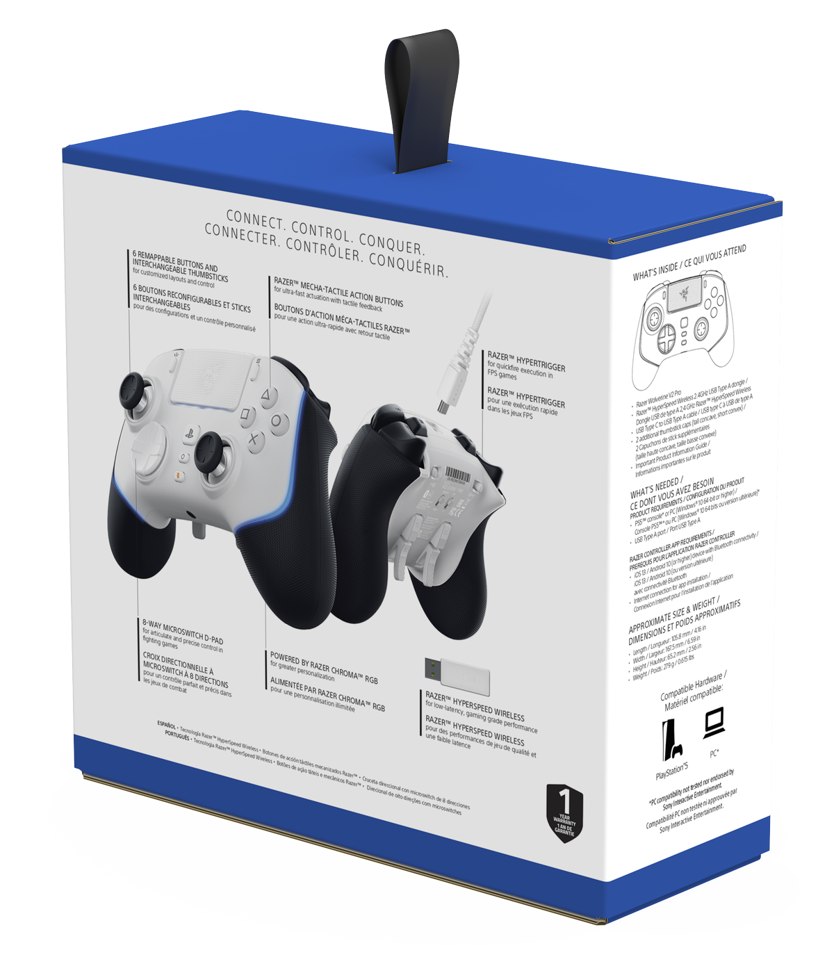 Razer Wolverine V2 Pro (Playstation Licensed) White