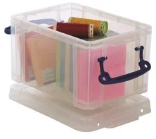 Really Useful Box, plastový, s víkem, 1,6 l, průhledný