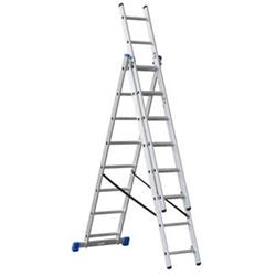 rebrík G21 3-dílný 5,1m, 3x8 priečok GA-H-3x8