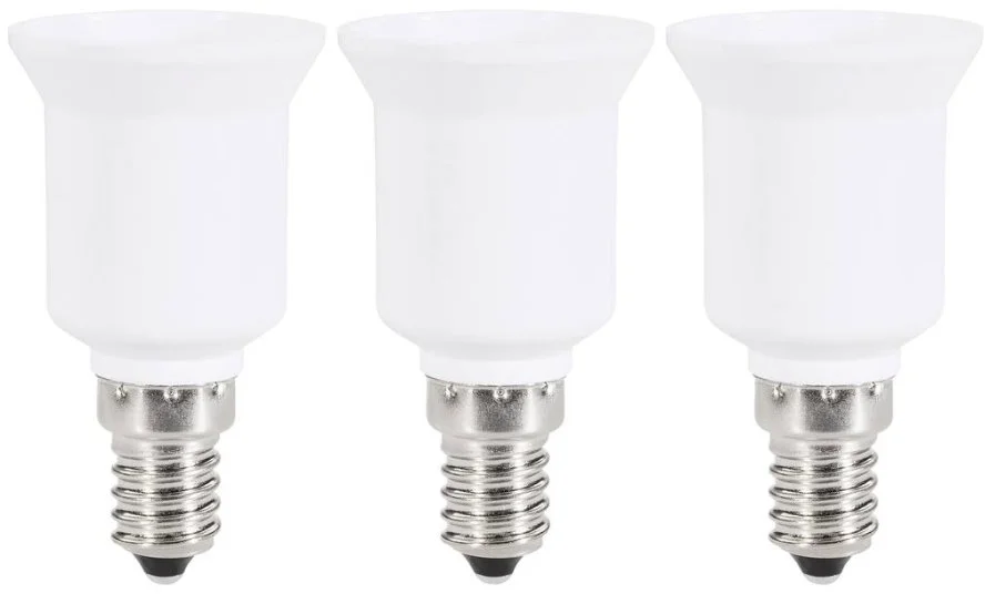 Redukcia Renkforce E14 - E27, max. 75 W, biela, súprava 3 ks 399901