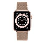 Remienok Mesh z nehrdzavejúcej ocele FIXED Mesh pre Apple Watch 38/40/41 mm, ružové zlato
