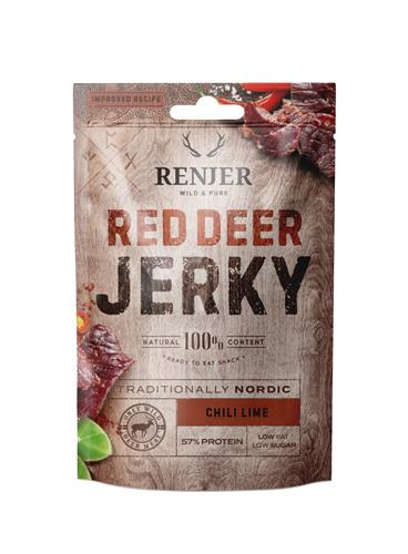 RENJER Modern Nordic Red Deer (Jelení) Jerky Chilli & Lime 25g