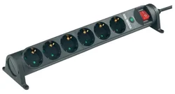 Renkforce 615F-CMB-S, počet zásuvek 6, IP20, 1.50 m, černá