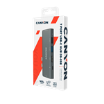 Replikátor portov CANYON DS-5B, 7v1, pre Apple Macbook s Thunderbolt 3 (USB-C 100 W)