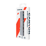 Replikátor portov CANYON DS-8, 8v1, pre Apple Macbook s Thunderbolt 3 (USB-C 87W),1Type C PD87W+2Type C data+2HDMI