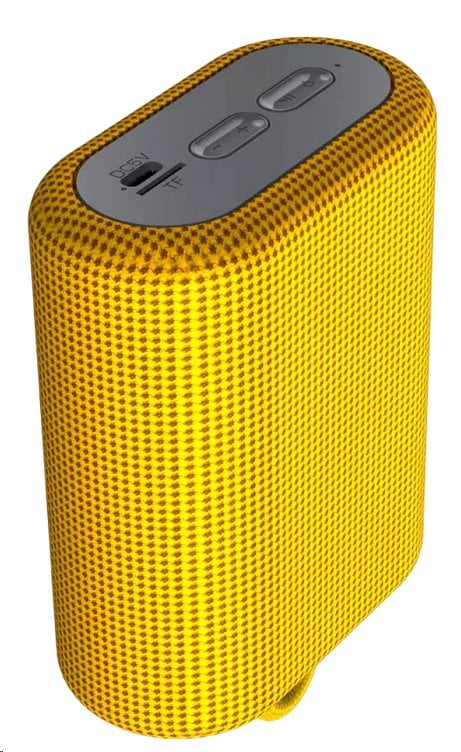 Reproduktor CANYON BSP-4, BT V5.0, BLUETRUM AB5365A, 5W, 1200mAh, USB-C, microSD, žltý