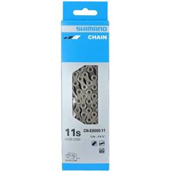 Řetěz SHIMANO MTB/Sil/E-bike CN-E8000 - 11 rychlostí - 116  článků + rychlospojka