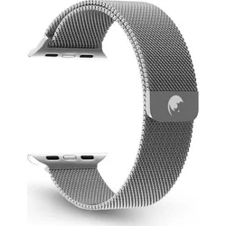 RhinoTech ocelový řemínek milánský tah pro Apple Watch 42 / 44 / 45mm stříbrný