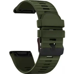 RhinoTech řemínek pro Garmin QuickFit sportovní silikonový 22mm tmavě zelený