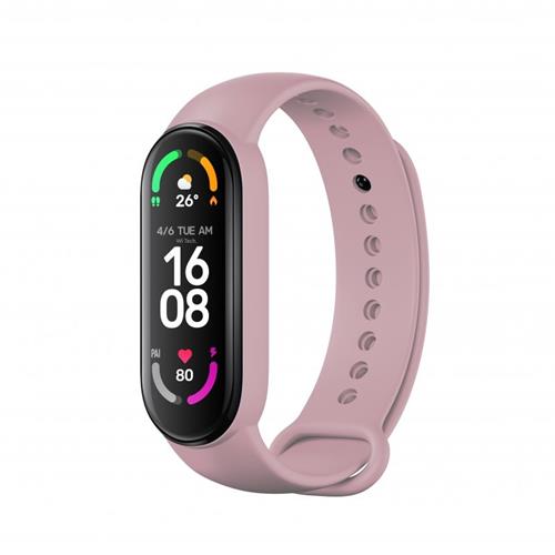 RhinoTech řemínek pro Xiaomi Mi Band 6, světle růžová